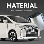 Chezhi 1:32 Scale Die-Cast Alloy Model Toy Compatible with Toyota Alphard - Opening Doors, Sound & Light, Pull-Back Function - Luxury MPV Collection