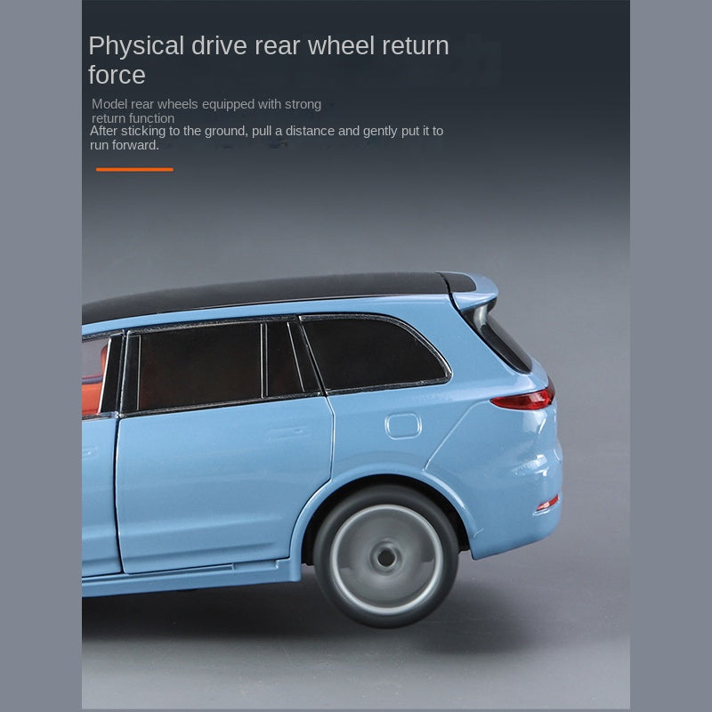 ZGTX 1:24 Scale Die-Cast Alloy Model Toy Compatible with Li Auto L9 - Opening Doors, Sound & Light, Pull-Back Function, Shock Absorption, Steering, Horn & Adjustable Seats - Smart Family SUV Collection