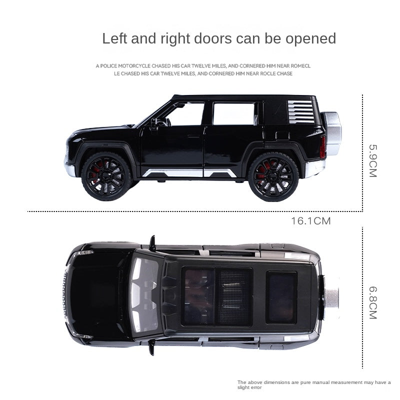Jinchejiang 1:32 Scale Die-Cast Alloy Model Toy Compatible with BYD Yangwang U8 - Opening Doors, Sound & Light, Pull-Back Function & Shock Absorption - Luxury Off-Road EV Collection