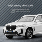 Jiaye 1:32 Die-Cast Alloy Model - Compatible with BMW X3 M - High-Performance SUV with Opening Doors, Sound & Light, Pull-Back Action & Shock Absorption