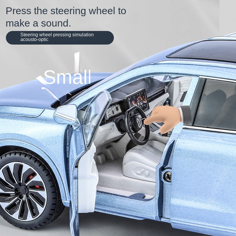 CKMODEL 1:24 Scale Die-Cast Alloy Model Toy Compatible with Huawei AITO M7 - Opening Doors, Sound & Light, Pull-Back Function, Shock Absorption, Steering & Horn - Smart SUV Collection