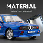 Chezhi 1:24 Coca-Cola Edition Die-Cast Alloy Model - Compatible with BMW M3 - with Opening Doors, Sound & Light, Pull-Back Action, Shock Absorption, Opening Fuel Cap & Foldable Mirrors