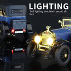 XHD 1:32 Scale Rolls-Royce Phantom I Die-Cast Alloy Model Toy - Removable Roof, Opening Doors, Sound & Light, Pull-Back Function - Vintage Luxury Collection