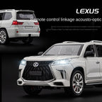 Chezhi 1:24 Scale Licensed RC Remote Control Lexus LX570 Die-Cast Alloy Model Toy - Remote Controlled Forward/Backward & Steering, Horn Sound - Luxury SUV Collection