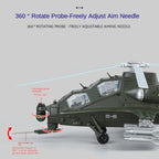 QiYi 1:48 Licensed CAIC Z-10 Attack Helicopter Die-Cast Alloy Model - Official Military Helicopter with Coasting Action, Removable Missiles & Rotor Blades