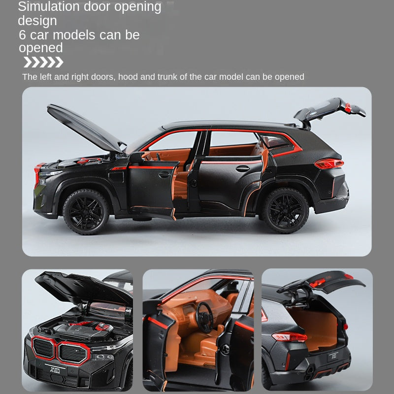 XHD 1:32 Scale Die-Cast Alloy Model Toy Compatible with BMW XM - Opening Doors, Sound & Light, Pull-Back Function - Luxury Performance SUV Collection