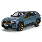 Jinglifang 1:24 Scale Die-Cast Alloy Model Toy Compatible with BMW XM - Opening Doors, Sound & Light, Pull-Back Function, Shock Absorption & Steering - Luxury Performance SUV Collection