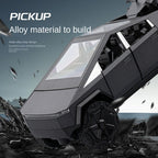 Tesla Cybertruck a control remoto Chezhi, escala 1:24, modelo de aleación fundida a presión, con control remoto, avance/retroceso, dirección y bocina. Colección de camiones eléctricos.