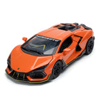 Jianyuan 1:32 Scale Die-Cast Alloy Model Toy Compatible with Mansory Lamborghini Aventador - Opening Doors, Sound & Light, Pull-Back Function, Horn & Adjustable Rear Wing - Tuned Supercar Collection