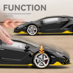 Chezhi 1:18 Die-Cast Alloy Model - Compatible with Lamborghini Aventador SVJ LP770-4 - Ultimate Supercar with Opening Doors, Sound & Light, Pull-Back Action, Shock Absorption & Adjustable Rear Wing