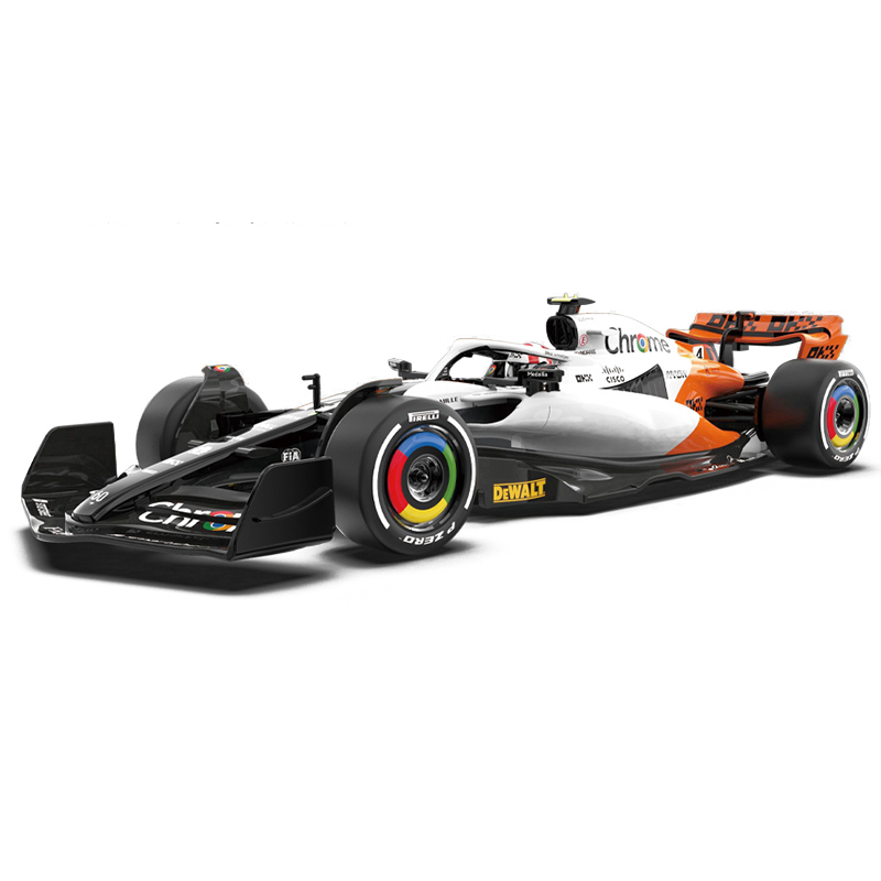 CCA 1:24 Scale Licensed McLaren F1 Team MCL60 Race Car Die-Cast Alloy Static Model - Steering & Rolling Function with Display Base, Australian GP / British GP / Monaco GP Editions - Official F1 Motorsport Collection