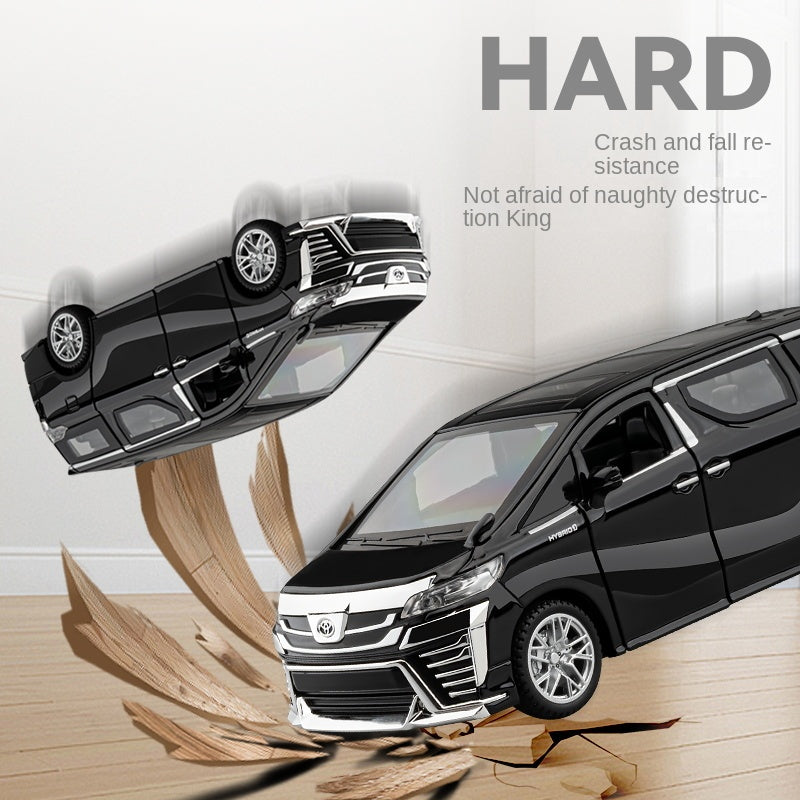 Chezhi 1:32 Scale Die-Cast Alloy Model Toy Compatible with Toyota Vellfire - Opening Doors, Sound & Light, Pull-Back Function - Luxury MPV Collection