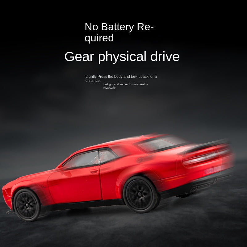 Jiaye 1:32 Scale Die-Cast Alloy Model Toy Compatible with Dodge Challenger SRT Hellcat - Opening Doors, Sound & Light, Pull-Back Function - Muscle Car Collection
