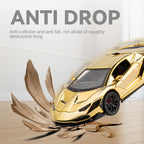 Chezhi 1:24 Die-Cast Alloy Model - Compatible with Lamborghini Aventador SVJ LP770-4 - Ultimate Supercar with Opening Doors, Sound & Light, Pull-Back Action, Shock Absorption & Adjustable Rear Wing