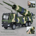 XHD 1:35 Scale Dongfeng-21D Anti-Ship Ballistic Missile Launch Vehicle Die-Cast Alloy Model Toy - Ejectable & Elevating Missile, Opening Doors, Sound & Light, Pull-Back Function - Strategic Missile Collection