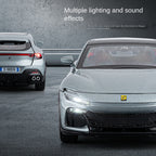 Jiaye 1:32 Die-Cast Alloy Model - Compatible with Ferrari Purosangue - First Ferrari FUV with Opening Doors, Sound & Light, Pull-Back Action & Shock Absorption