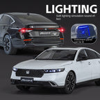 Black Mamba 1:18 Licensed Honda Accord Die-Cast Alloy Model - Official Family Sedan with Opening Doors, Sound & Light, Shock Absorption, Interactive Steering Wheel, Adjustable Seats, Opening Fuel Cap & Foldable Mirrors