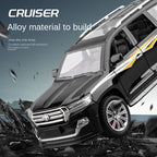 Toyota Land Cruiser a control remoto con licencia Chezhi, escala 1:24, modelo de aleación fundida a presión, con control remoto, avance/retroceso, dirección y bocina. Colección de vehículos todoterreno.