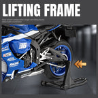 Jiaye 1:12 Scale Die-Cast Alloy Motorcycle Model Toy Compatible with Yamaha YZF-R1M - Sound & Light, Steering & Shock Absorption - Superbike Collection