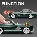 Chezhi 1:18 Scale Die-Cast Alloy Model Toy Compatible with Mercedes-Benz 300SL - Opening Doors, Sound & Light, Pull-Back Function, Shock Absorption, Steering & Horn - Classic Sports Car Collection