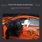 Qiyi 1:18 Scale Licensed Jaguar XE SV Project 8 Die-Cast Alloy Model Toy - Opening Doors, Sound & Light, Pull-Back Function, Shock Absorption, Steering, Foldable Mirrors & Removable Fuel Cap - Official Performance Sedan Collection