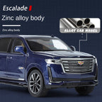 OK 1:24 Die-Cast Alloy Model - Compatible with Cadillac Escalade - Full-Size Luxury SUV with Opening Doors, Sound & Light, Pull-Back Action, Shock Absorption, Steering & Horn