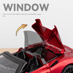 Maqueta de juguete Chezhi a escala 1:32 de aleación fundida a presión compatible con Maserati MC20: techo rígido retráctil, puertas que se abren, sonido e iluminación, función de retroceso - Colección de superdeportivos italianos