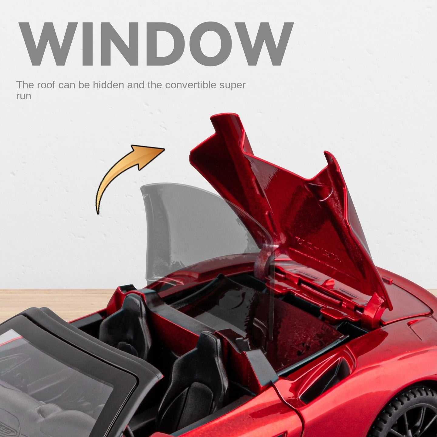 Maqueta de juguete Chezhi a escala 1:32 de aleación fundida a presión compatible con Maserati MC20: techo rígido retráctil, puertas que se abren, sonido e iluminación, función de retroceso - Colección de superdeportivos italianos