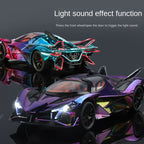 XHD 1:24 Chrome Edition Die-Cast Alloy Model - Compatible with Apollo Evo Hypercar - Feature-Packed with Opening Doors, Realistic Sound & Light, Pull-Back Action & Shock Absorption