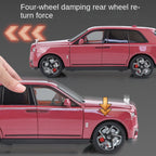 Jin Lifang 1:24 Die-Cast Alloy Model - Compatible with Rolls-Royce Cullinan - Ultimate Luxury SUV with Starlight Headliner, Adjustable Seats, Foldable Spirit of Ecstasy, Opening Doors, Sound & Light & Pull-Back Action