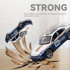 Modelo de juguete Chezhi a escala 1:32 de aleación fundida a presión, compatible con Porsche Panamera Track Edition. Puertas que se abren, sonido e iluminación, función de retroceso y alerón trasero ajustable. Colección de sedán deportivo.