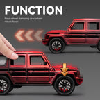 Chezhi 1:24 Chrome Edition Die-Cast Alloy Model - Compatible with Mercedes Brabus G63 - Feature-Packed with Opening Doors, Realistic Sound & Light, Pull-Back Action, Shock Absorption, Steering & Foldable Mirrors