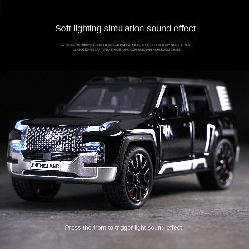 Jinchejiang 1:32 Scale Die-Cast Alloy Model Toy Compatible with BYD Yangwang U8 - Opening Doors, Sound & Light, Pull-Back Function & Shock Absorption - Luxury Off-Road EV Collection