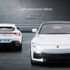 Jiaye 1:22 Die-Cast Alloy Model - Compatible with Ferrari Purosangue - First Ferrari FUV with Opening Doors, Sound & Light, Pull-Back Action, Shock Absorption & Foldable Mirrors