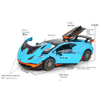 OK 1:32 Die-Cast Alloy Model - Compatible with Lamborghini Huracán STO Supercar - Feature-Packed with Opening Doors, Realistic Sound & Light, Pull-Back Action & Shock Absorption