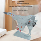 QiYi 1:72 Licensed Shenyang J-15 “Flying Shark” Carrier-Based Fighter Die-Cast Alloy Model - Official Chinese Naval Aviation with Display Stand