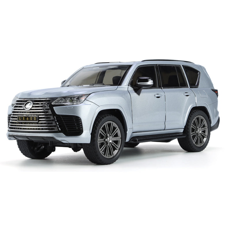 Chimei 1:24 Scale Die-Cast Alloy Model Toy Compatible with Lexus LX600 - Openable Sunroof, Adjustable Seats, Opening Doors, Sound & Light, Pull-Back Function, Shock Absorption, Steering & Horn - Luxury SUV Collection