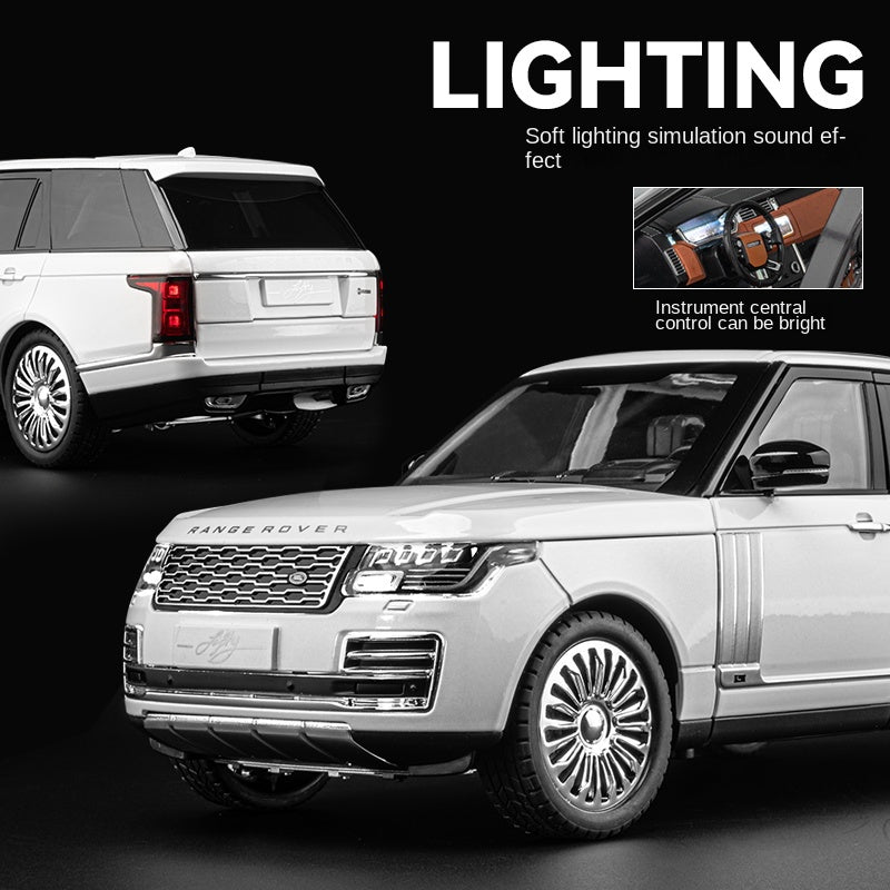 Chezhi 1:18 Scale Licensed Land Rover Range Rover Die-Cast Alloy Model Toy - Opening Doors, Sound & Light, Pull-Back Function, Shock Absorption, Steering, Horn & Removable Fuel Cap - Official Luxury SUV Collection