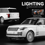 Chezhi 1:18 Scale Licensed Land Rover Range Rover Die-Cast Alloy Model Toy - Opening Doors, Sound & Light, Pull-Back Function, Shock Absorption, Steering, Horn & Removable Fuel Cap - Official Luxury SUV Collection