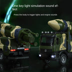 XHD 1:35 Scale Dongfeng-21D Anti-Ship Ballistic Missile Launch Vehicle Die-Cast Alloy Model Toy - Ejectable & Elevating Missile, Opening Doors, Sound & Light, Pull-Back Function - Strategic Missile Collection