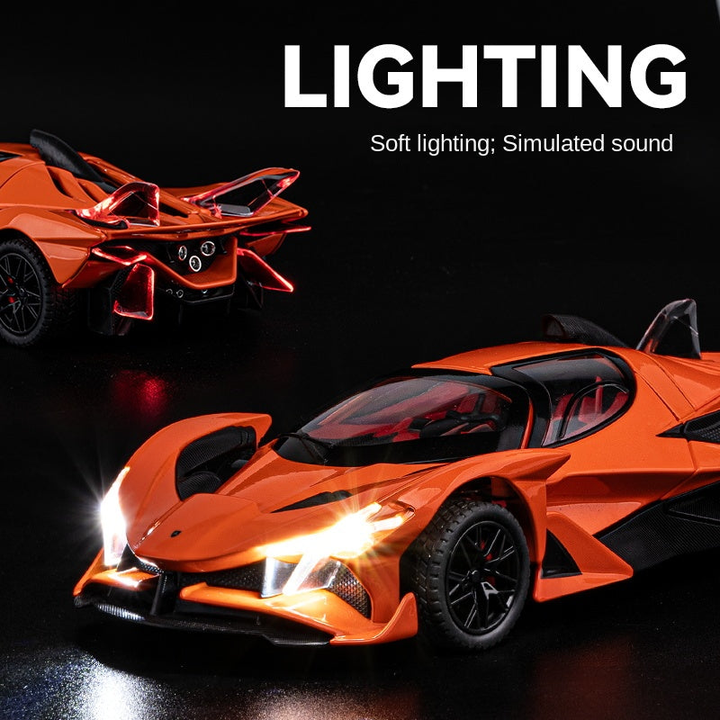 Chezhi 1:24 Scale Die-Cast Alloy Model Toy Compatible with Apollo Intensa Emozione - Opening Doors, Sound & Light, Pull-Back Function, Shock Absorption, Steering & Horn - Hypercar Collection