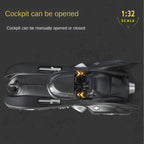 Batimóvil Qiyi de 1989, modelo de aleación fundida a presión, escala 1:32, con licencia. Incluye capota abatible, sonido e iluminación, función de retroceso y amortiguación. Colección de vehículos de la película.