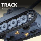 XHD 1:35 Die-Cast Alloy Model - Compatible with German Tiger I Tank - Feature-Packed with Smoke/Spray Effect, Sound & Light, Pull-Back Action, Rotating Turret & Elevating Barrel