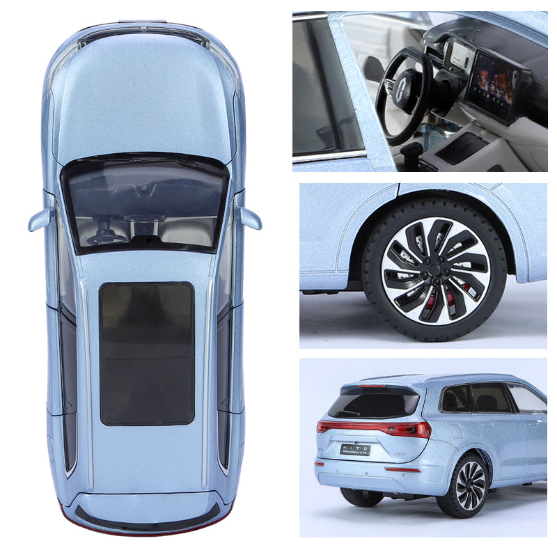 CKMODEL 1:24 Scale Die-Cast Alloy Model Toy Compatible with Huawei AITO M7 - Opening Doors, Sound & Light, Pull-Back Function, Shock Absorption, Steering & Horn - Smart SUV Collection