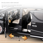 Chezhi 1:18 Scale Die-Cast Alloy Model Toy Compatible with Toyota Vellfire - Starlight Headliner, Power Sliding Doors, Manual Windows, Adjustable Seats, Opening Doors, Sound & Light, Pull-Back Function, Shock Absorption, Steering & Horn