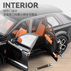 Chezhi 1:20 Die-Cast Alloy Model - Compatible with Rolls-Royce Cullinan & Bespoke Trailer - Luxury Caravan Set with Opening Doors, Sound & Light, Pull-Back Action, Shock Absorption & Steering