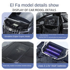 Qiyi 1:18 Scale Licensed Toyota Alphard Die-Cast Alloy Model Toy - Power Sliding Doors, Manual Windows, Sound & Light, Shock Absorption, Steering & Horn - Official Luxury MPV Collection