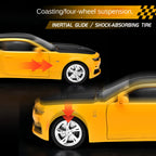 Black Mamba 1:18 Scale Licensed Chevrolet Camaro Die-Cast Alloy Static Model - Opening Doors, Shock Absorption, Steering, Adjustable Seats & Foldable Mirrors - Muscle Car Collection