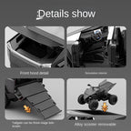 Tesla Cybertruck a control remoto Chezhi, escala 1:24, modelo de aleación fundida a presión, con control remoto, avance/retroceso, dirección y bocina. Colección de camiones eléctricos.