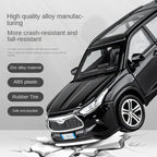 Jiaye 1:32 Scale Die-Cast Alloy Model Toy Compatible with Toyota Highlander - Opening Doors, Sound & Light, Pull-Back Function - Family SUV Collection